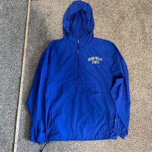 Champion Grand Valley State GVSU Blue Anorak Windbreaker Jacket XS